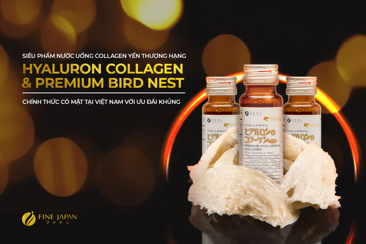 Nước Uống Collagen Yến Thượng Hạng - Fine Hyaluron & Collagen Premium Swallow Nước Uống Collagen Yến Thượng Hạng - Fine Hyaluron & Collagen Premium Swallow