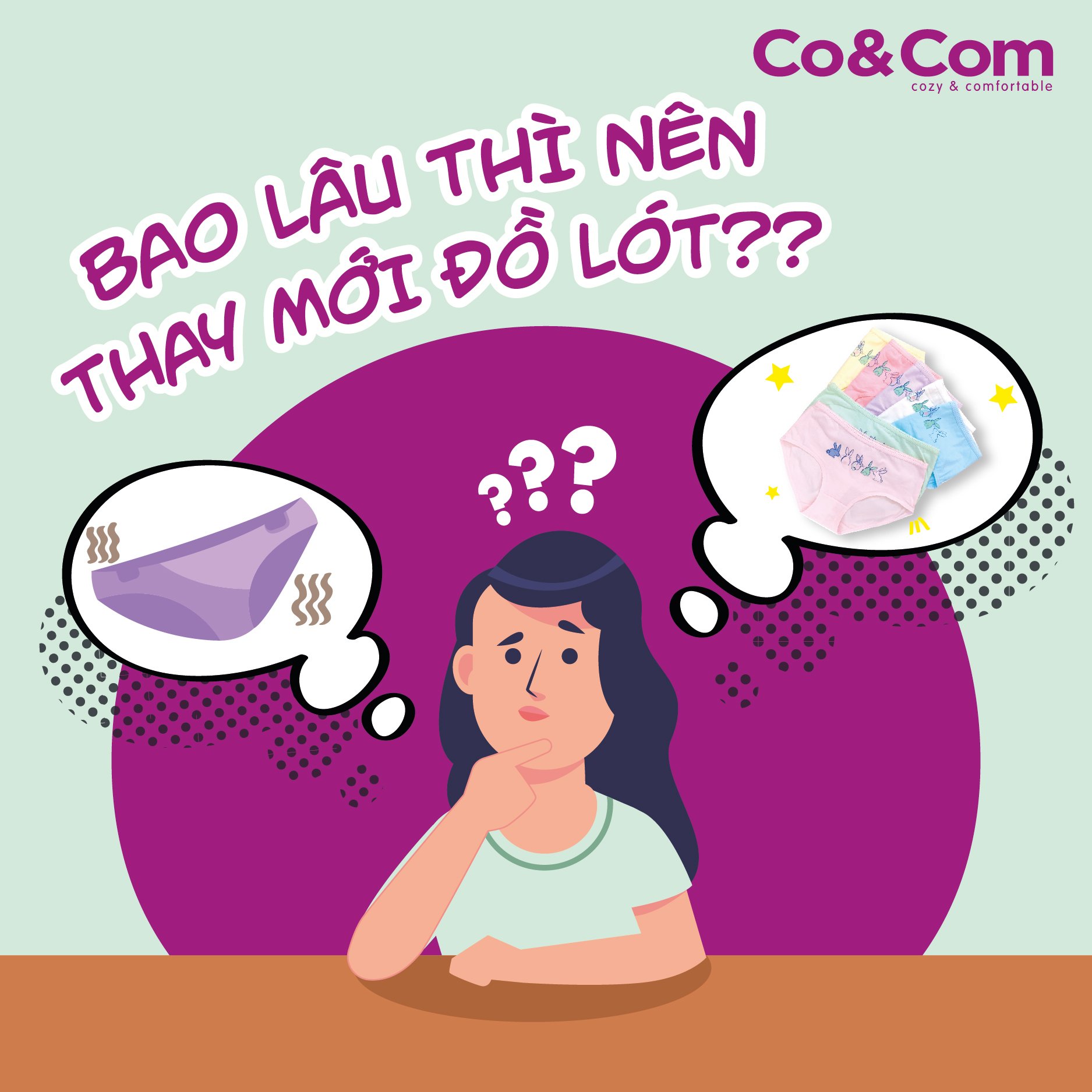 BAO LÂU THÌ NÊN THAY MỚI ĐỒ LÓT???