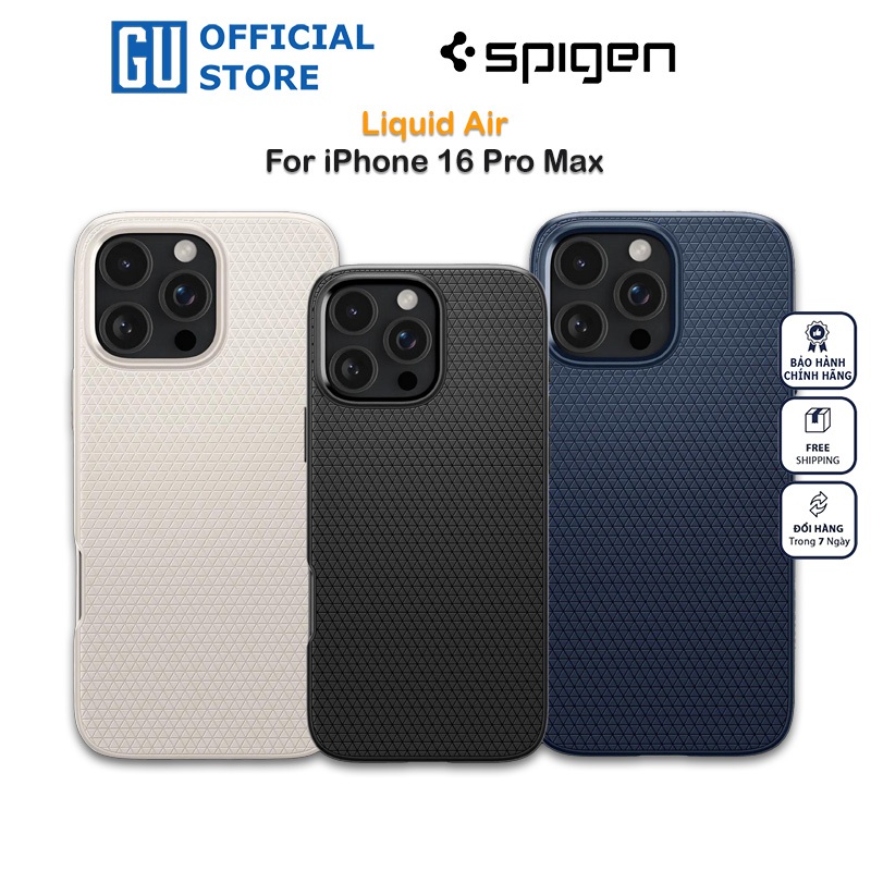 REVIEW Ốp SPIGEN LIQUID AIR Cho iPhone 16 Pro/16 Pro Max CÙNG GU STORE