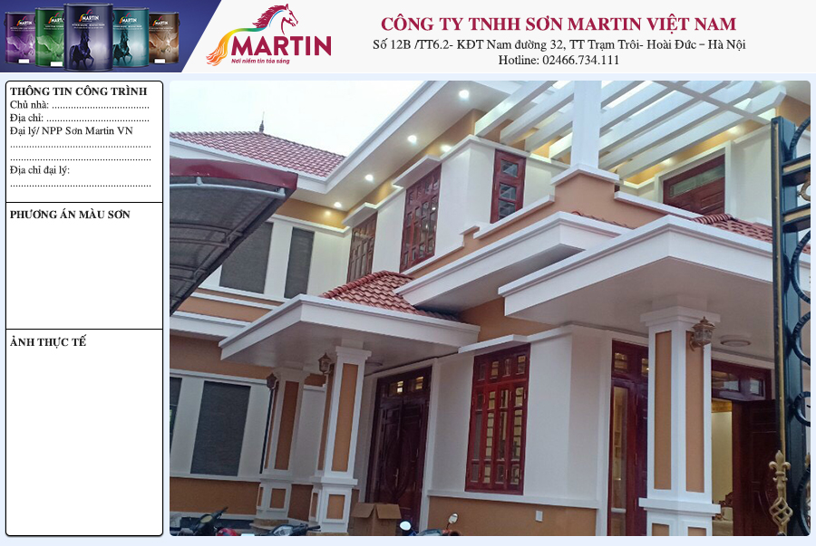 Các dự án của sơn Martin Việt Nam