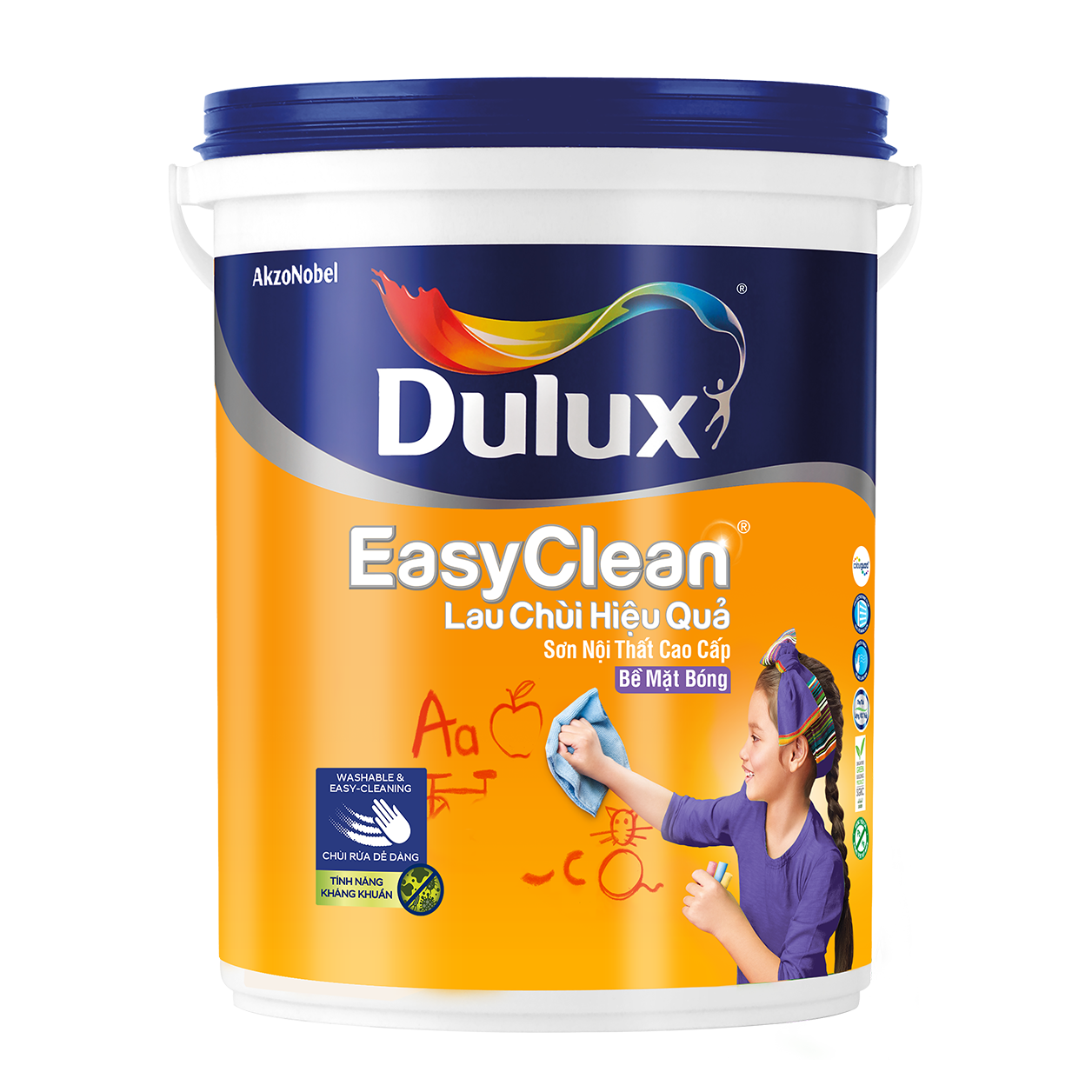 DULUX EASYCLEAN Lau chùi hiệu quả Bề mặt bóng - A991B MÀU