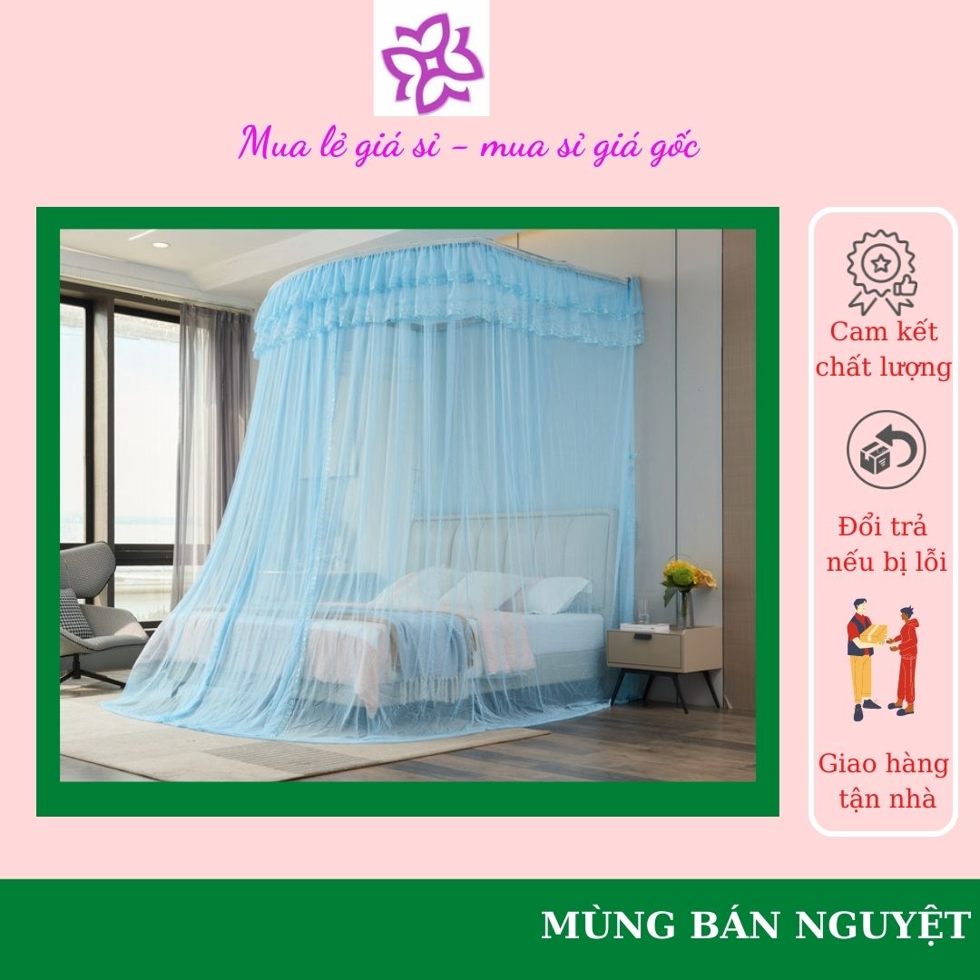 Cách lắp và tháo mùng BÁN NGUYỆT xếp gọn khoan tường