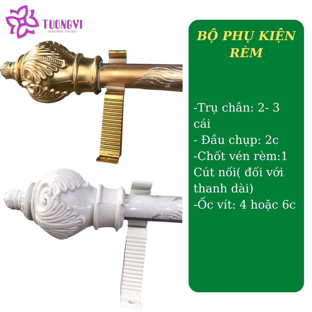 5+ Phụ kiện rèm vải đi kèm khi lắp đặt bạn cần biết