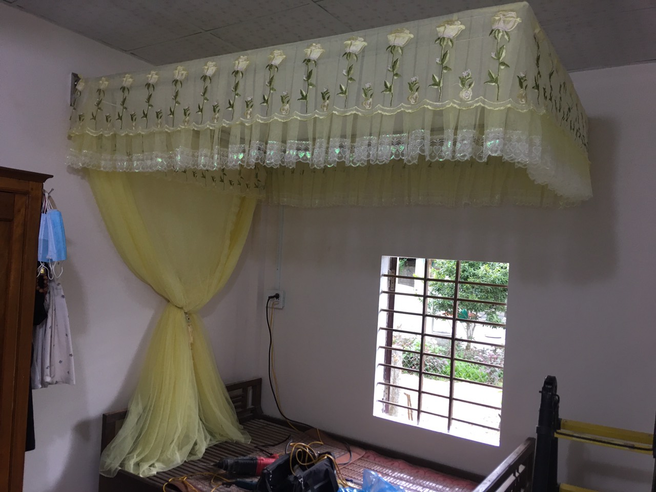 Mùng khung lùa dọc vuông inox