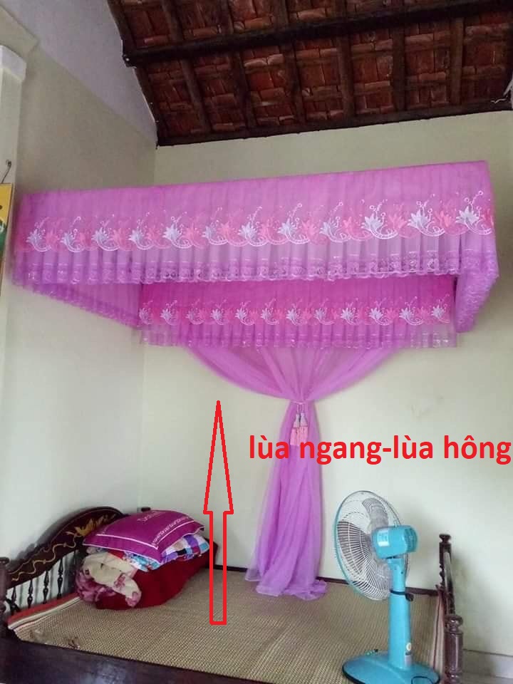 Mùng khung LÙA NGANG (LÙA HÔNG)