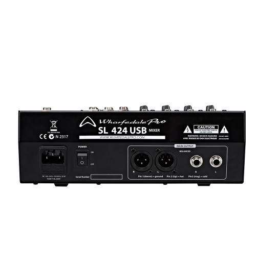 Mixer Wharfedale Pro SL424USB (8 cổng tín hiệu vào)