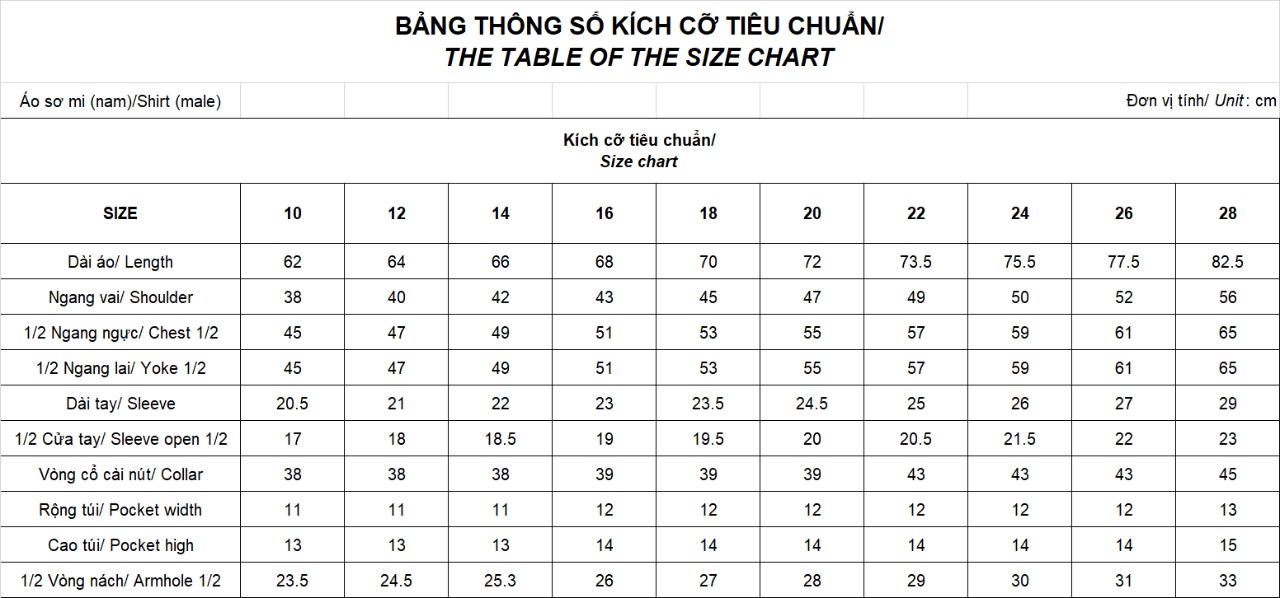 Thông số sản phẩm Khatoco  Thời trang nam Khatoco