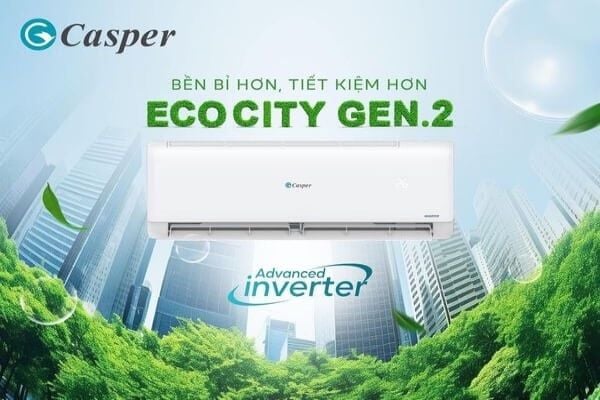 Điều hoà Casper 9.000 Btu 1 chiều Inverter TC09IS36