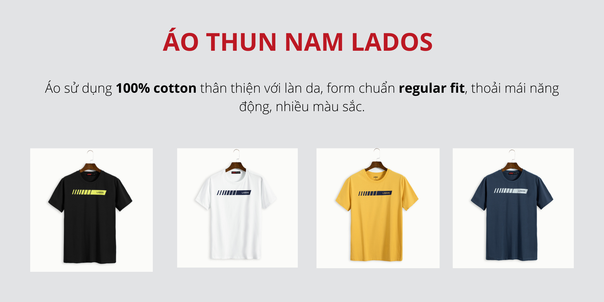 Áo thun nam in chữ LADOS - 9075 1 cd2a50a9 9669 42e8 bc17 666ec2e7a396