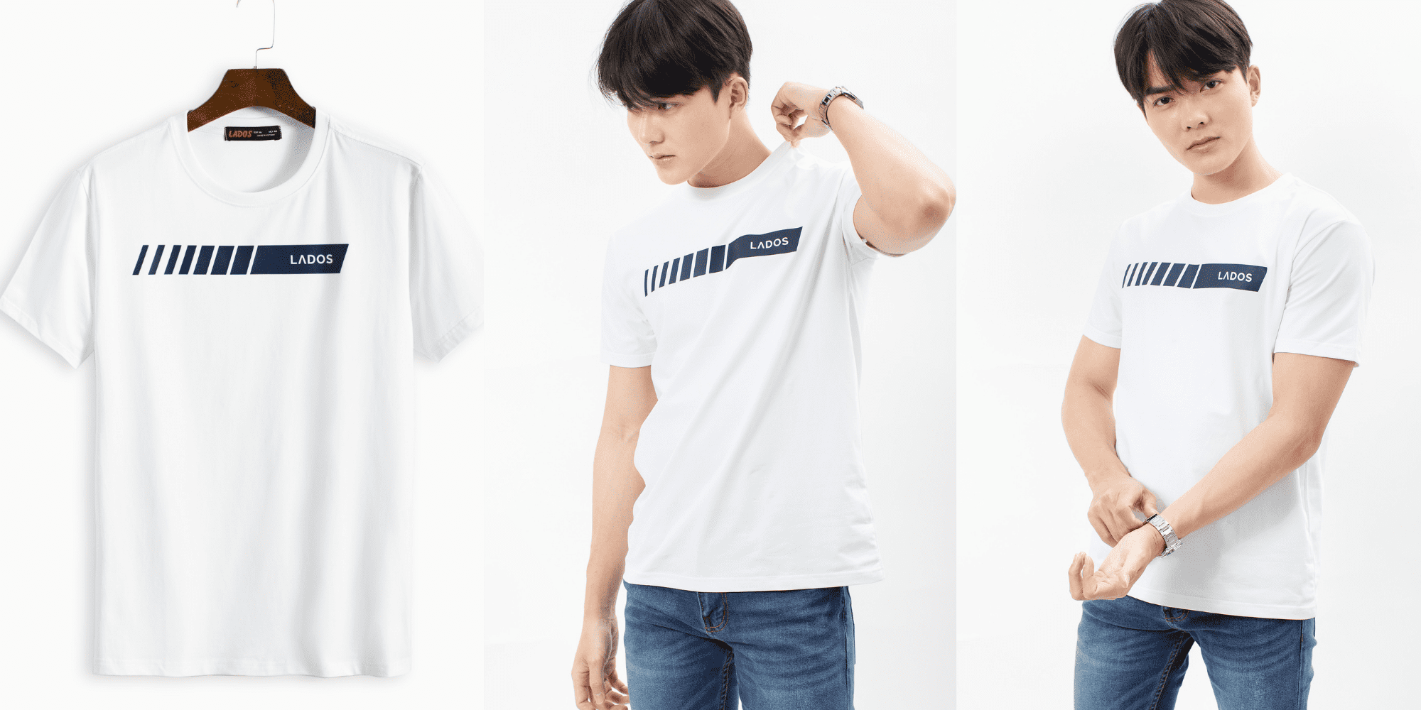 Áo thun nam in chữ LADOS - 9075 2 2