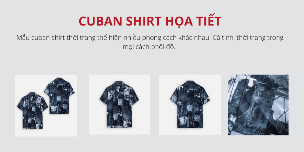 Cuban shirt họa tiết LADOS - 8081