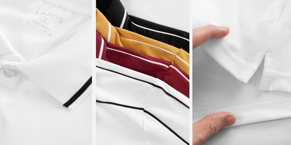 Áo thun polo tay ngắn sọc vai LADOS - LD9111 9111 2