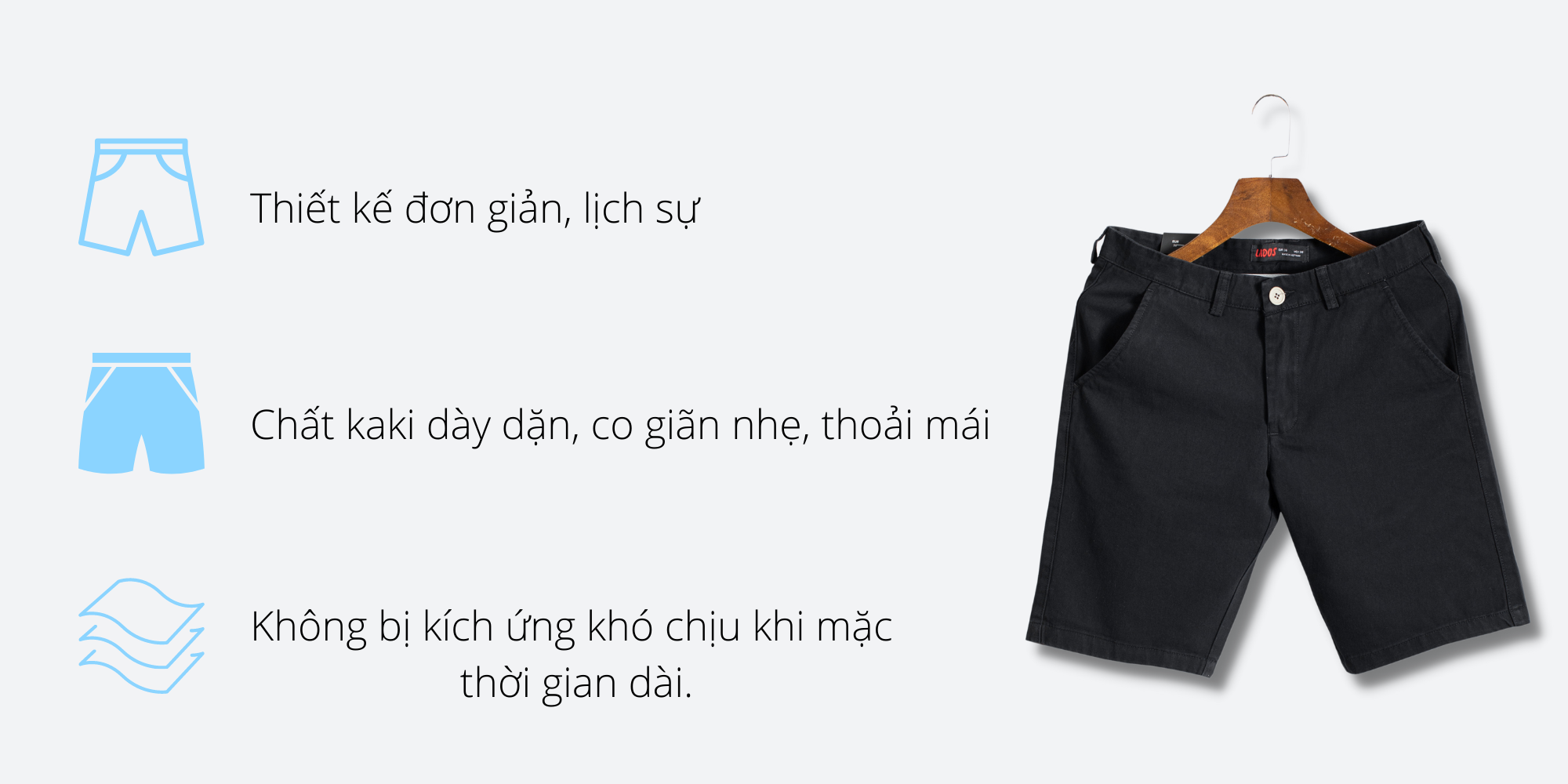 Quần short Kaki đẹp LADOS - 4031