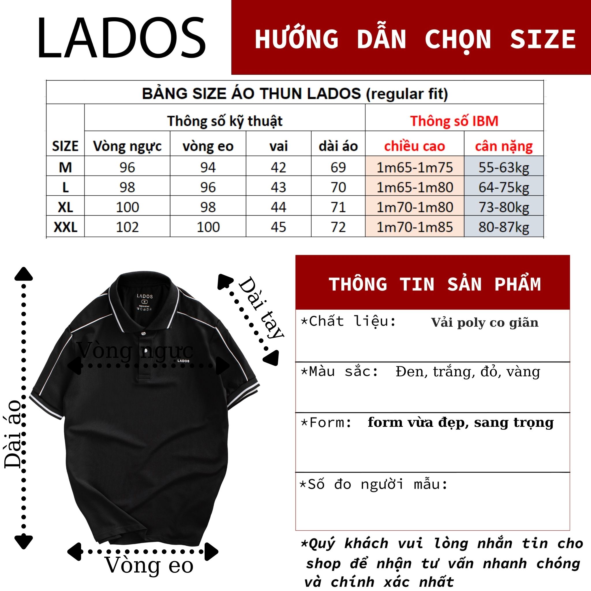 Áo thun polo tay ngắn sọc vai LADOS - LD9111 thun co gian 0a112a3d 3c70 4ecd a24d 799f2b297e82