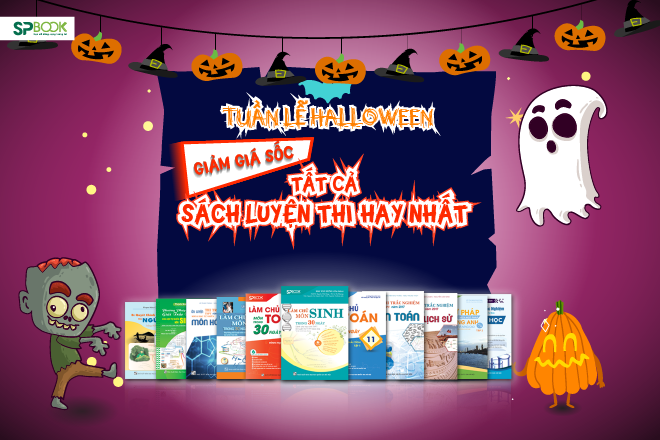Tuần lễ Hallowen giảm giá SỐC tất cả các đầu sách luyện thi Đại học 2018