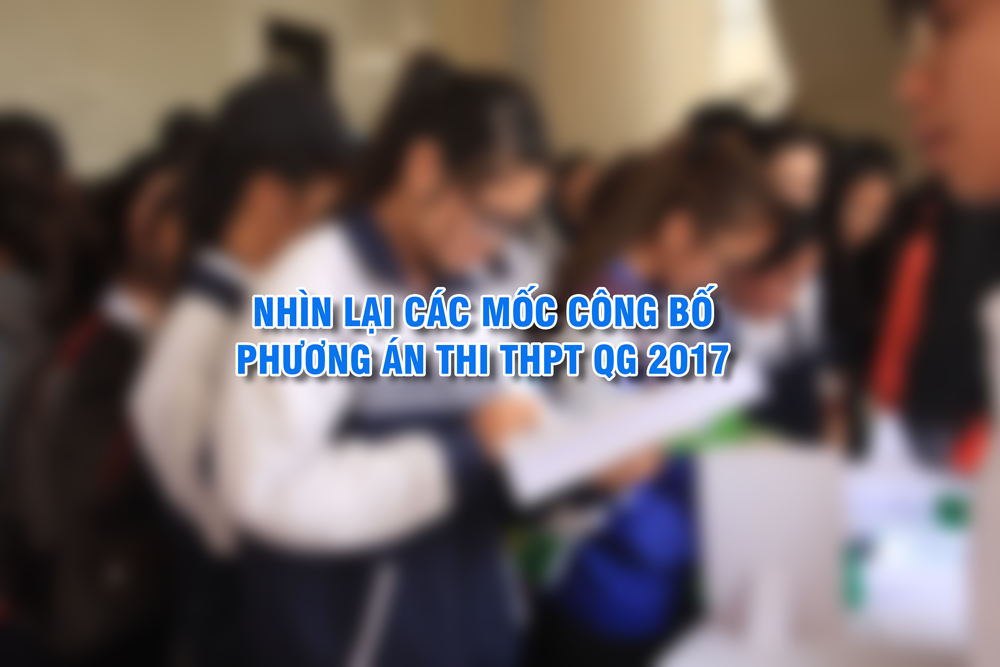 Nhìn lại các mốc công bố phương án thi THPT QG 2017