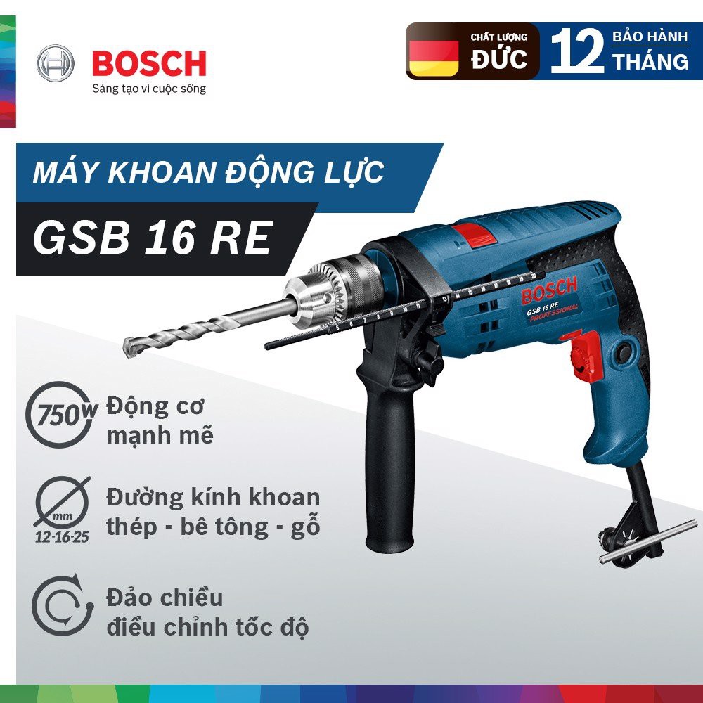 Máy khoan động lực BOSCH GSB 16 RE