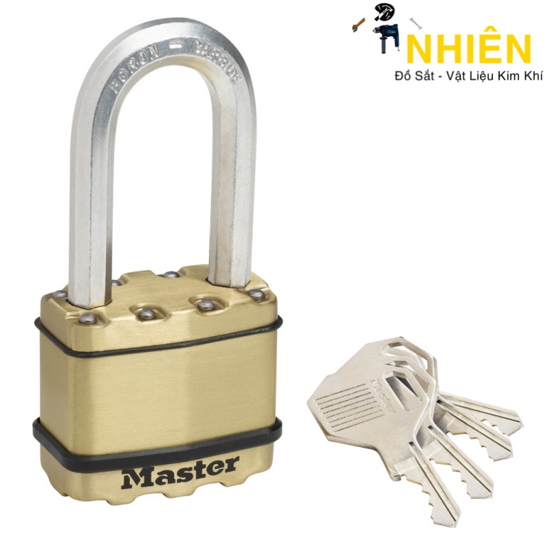Ổ Khóa MASTER M5BDLH 50mm thau - Càng dài 51mm