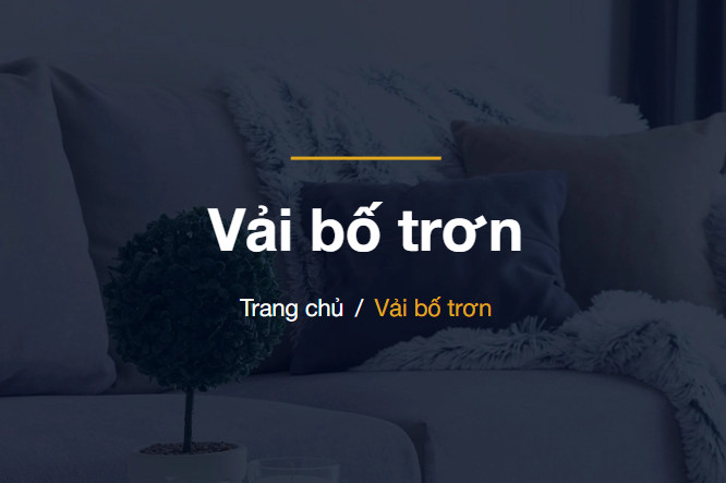 Vải bố trơn