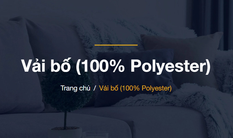 Vải bố (100% Polyester)