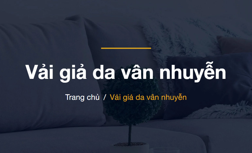 Vải giả da vân nhuyễn