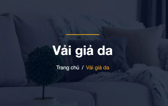 Vải giả da