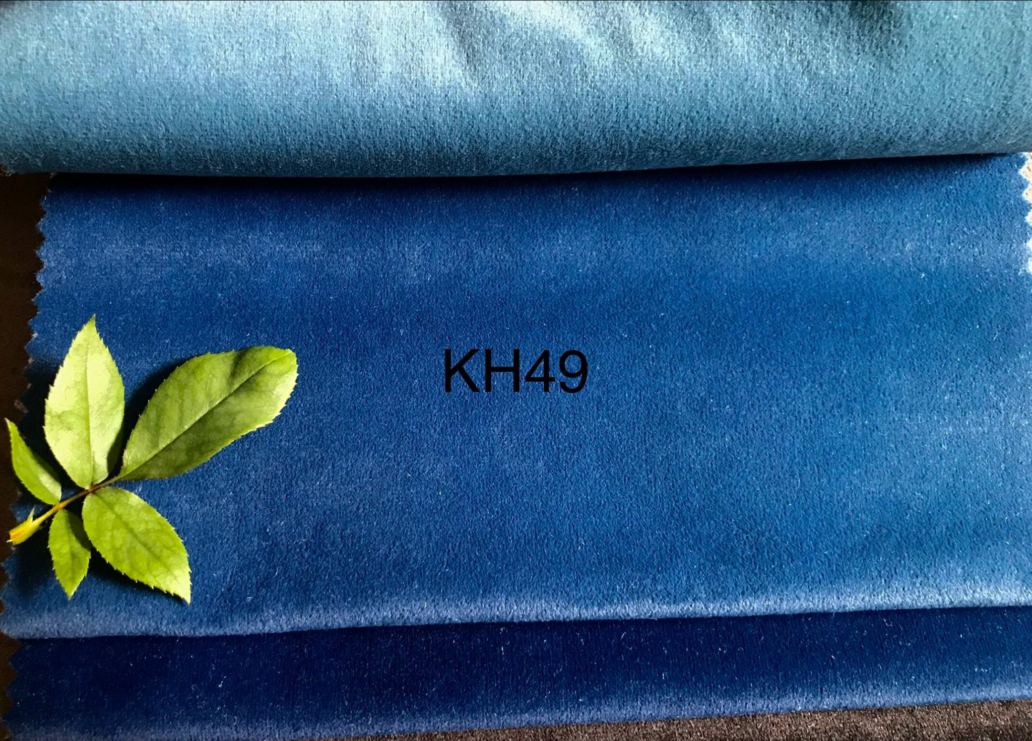 KITA-SAMI-KH-49:-VẢI NHUNG CAO CẤP - MÀU XANH AQUA