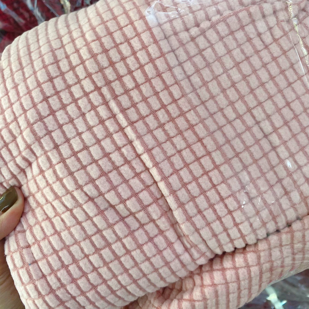 KITA-NG-PIXIE-3:-ÁO TRÙM NHUNG GÂN - MÀU HỒNG ĐÀO (HỒNG PHẤN)
