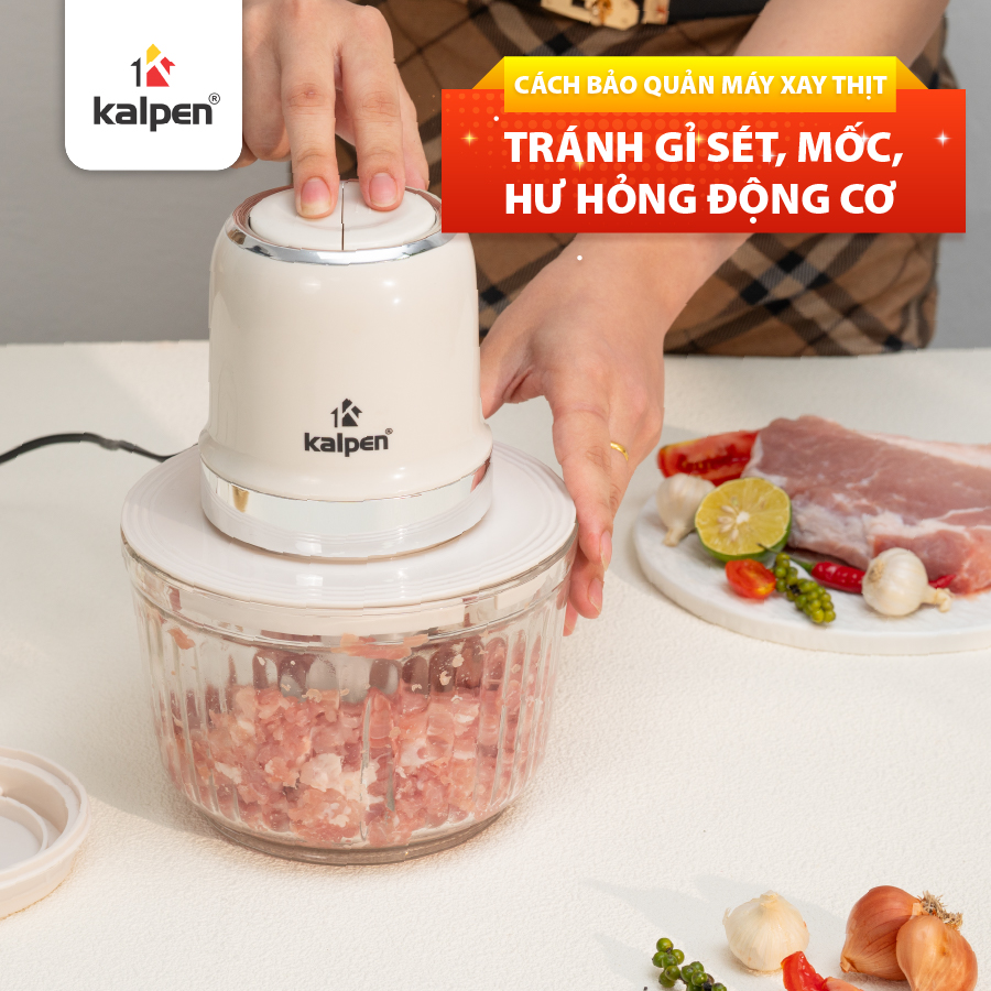 Cách bảo quản máy xay thịt – Tránh gỉ sét, mốc, hư hỏng động cơ