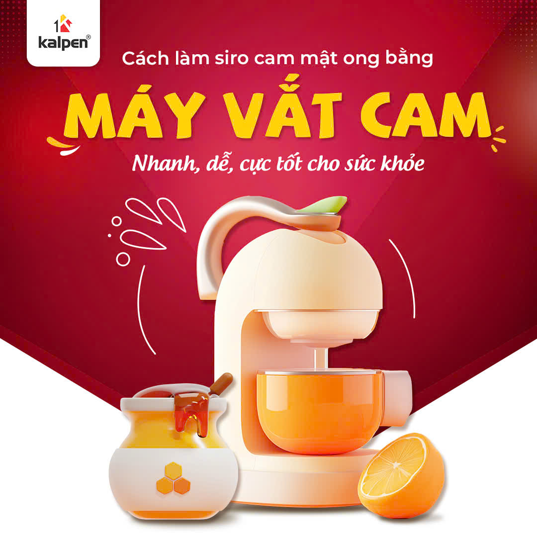 Cách làm siro cam mật ong cho bé bằng máy vắt cam – Nhanh, dễ, cực tốt cho sức khỏe