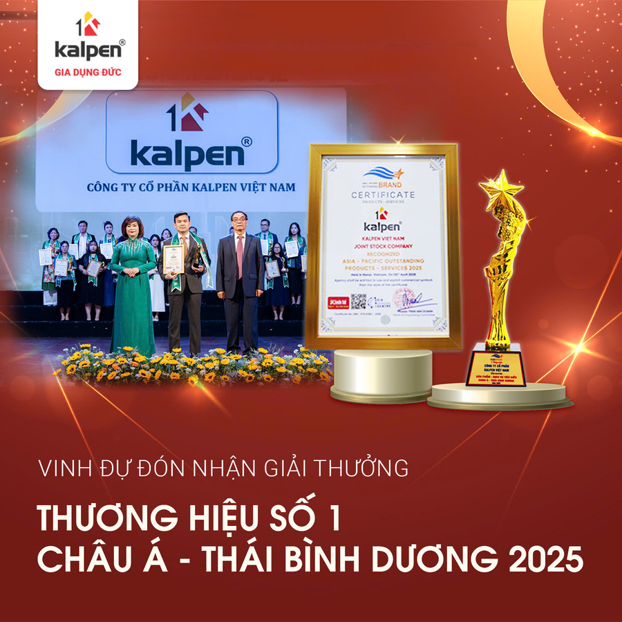 Kalpen được vinh danh Top Thương hiệu tiêu biểu Châu Á – Thái Bình Dương 2025