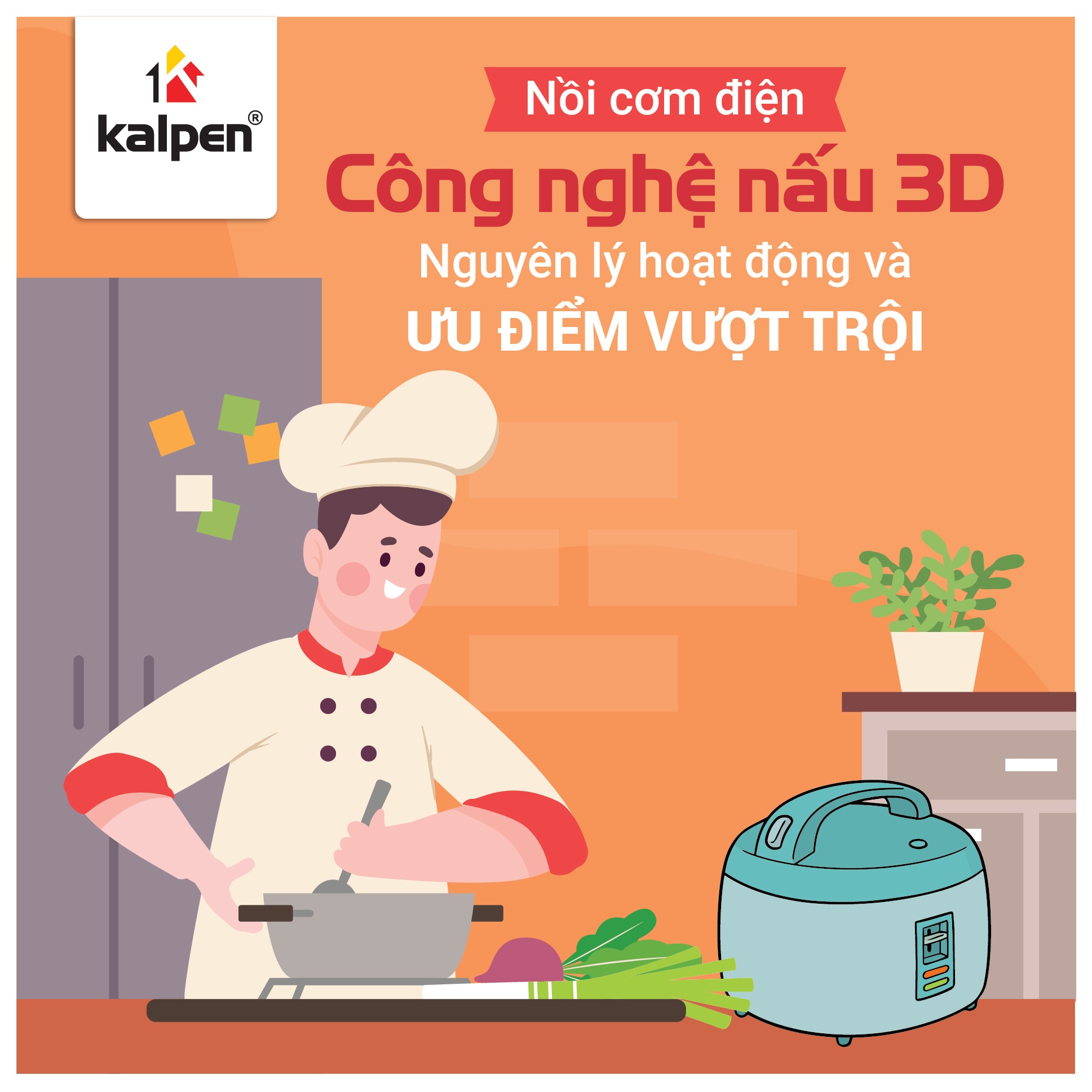 Nồi cơm điện công nghệ nấu 3D - Nguyên lý hoạt động và ưu điểm vượt trội