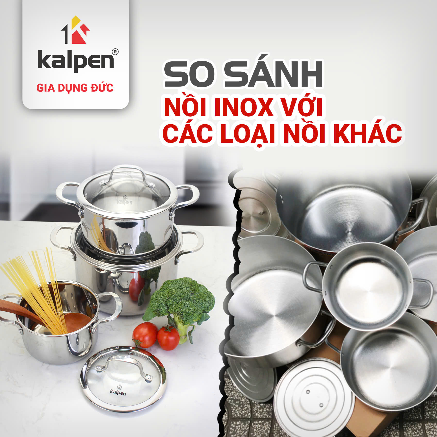 So sánh nồi inox với các loại nồi khác trên thị trường hiện nay