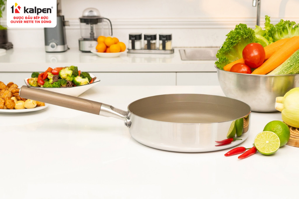Dòng chảo inox 304 liền khối phủ Titanium KALPEN