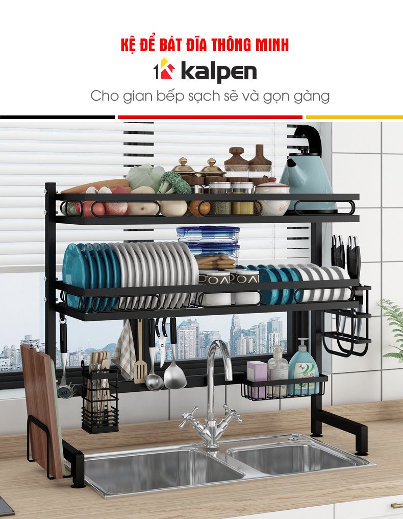 Kệ bát nhà bếp trên bồn rửa thông minh Kalpen - KALPEN VIỆT NAM