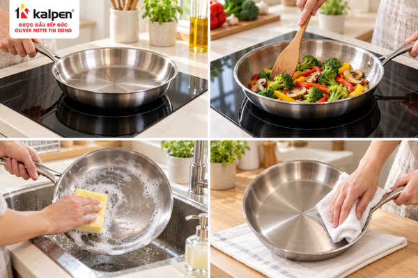 Cách xử lý một số vấn đề thường gặp trên chảo inox