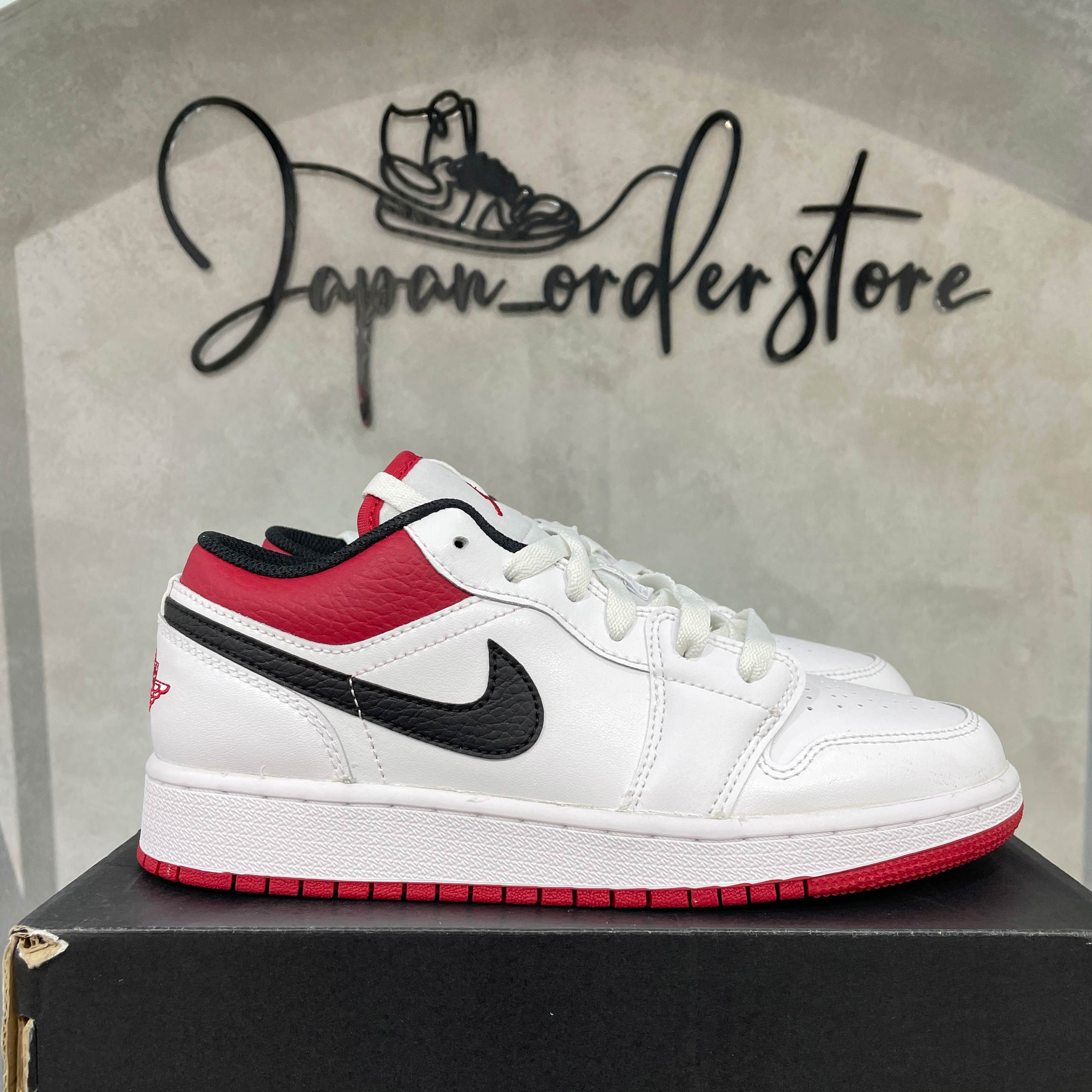 Giày Nike Air Jordan Low GS White Gym Red 553560-118