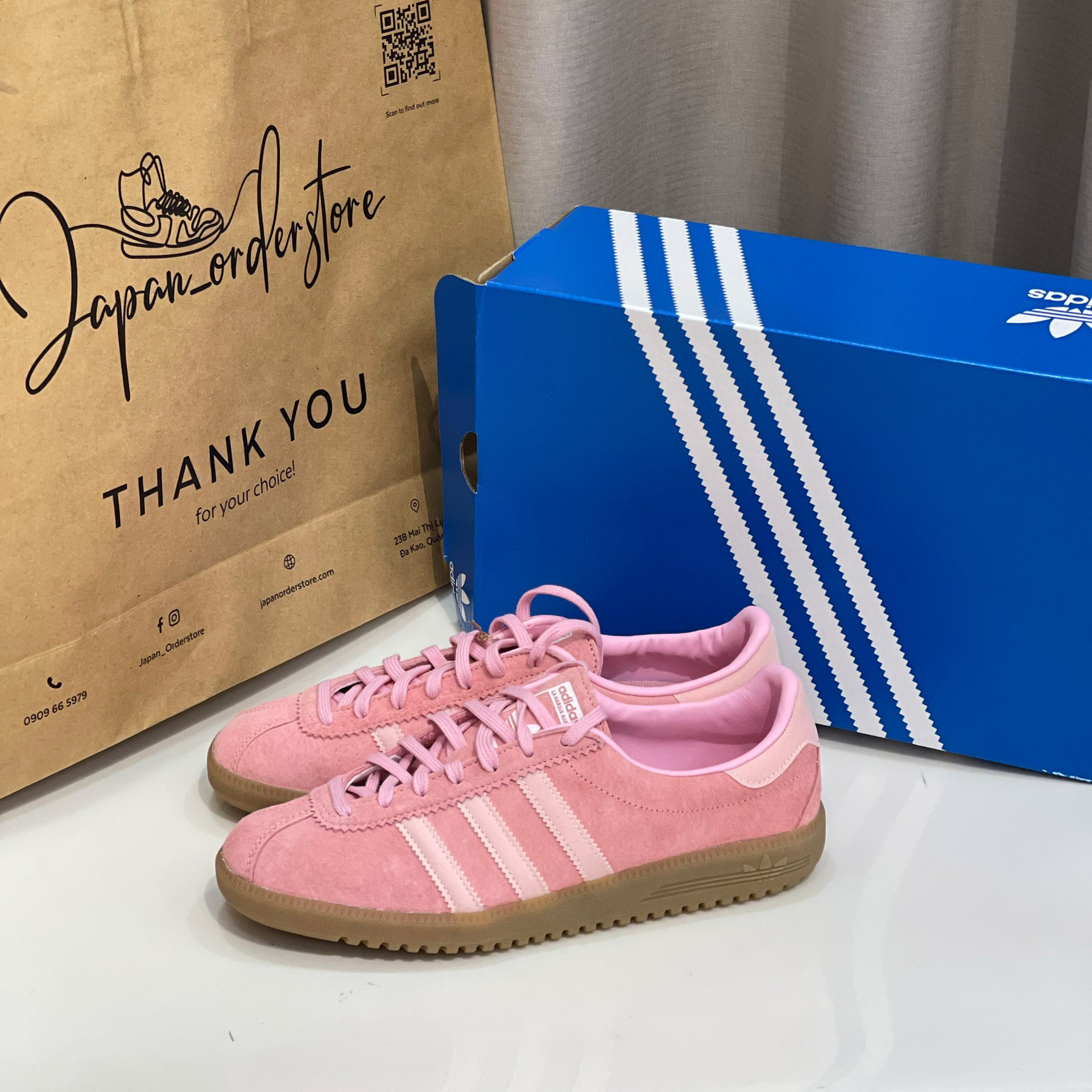 Giày Adidas Bermuda Glow Pink Gum GY7386 Authentic