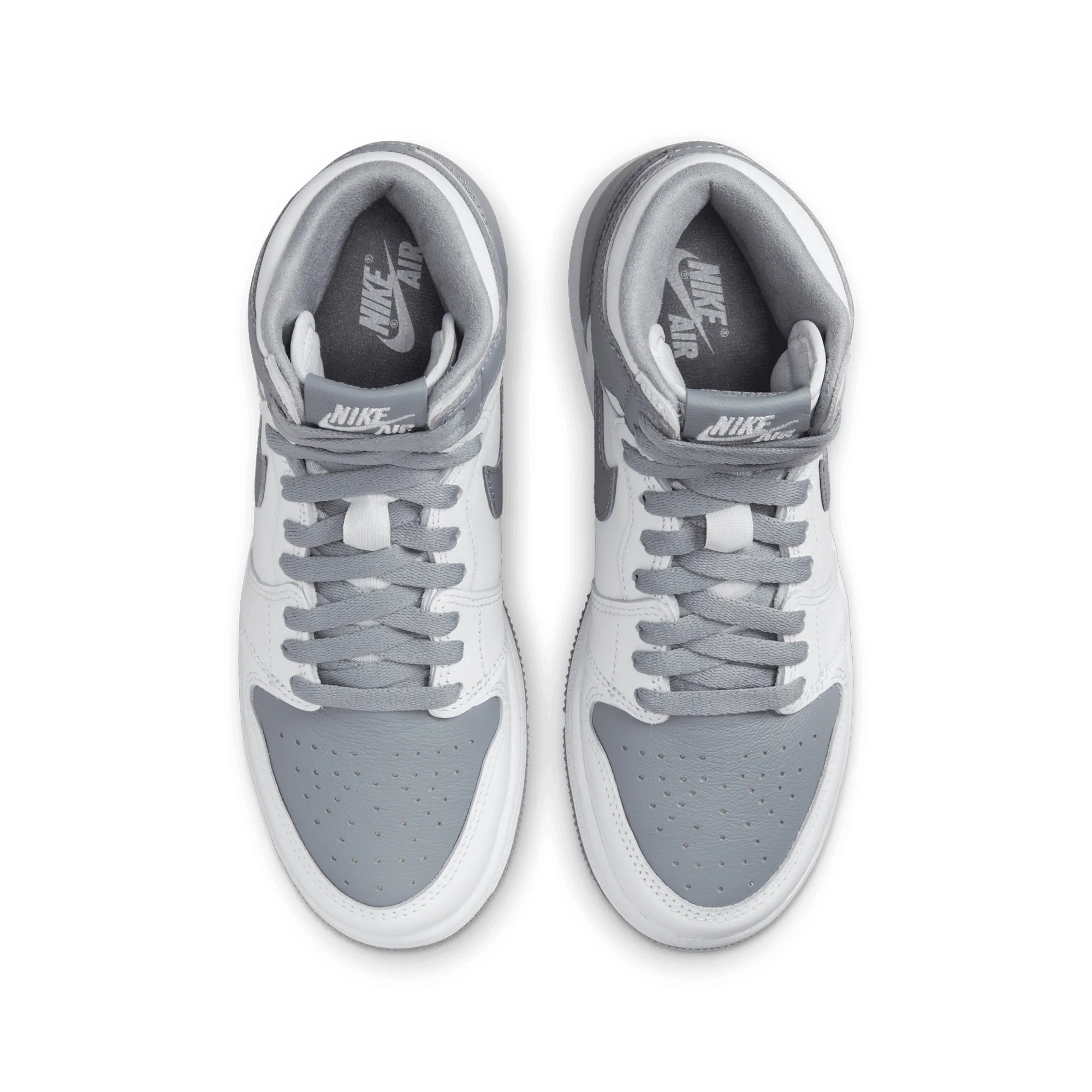 Già y Nike Air Jordan 1 Retro High White Stealth 555088-037