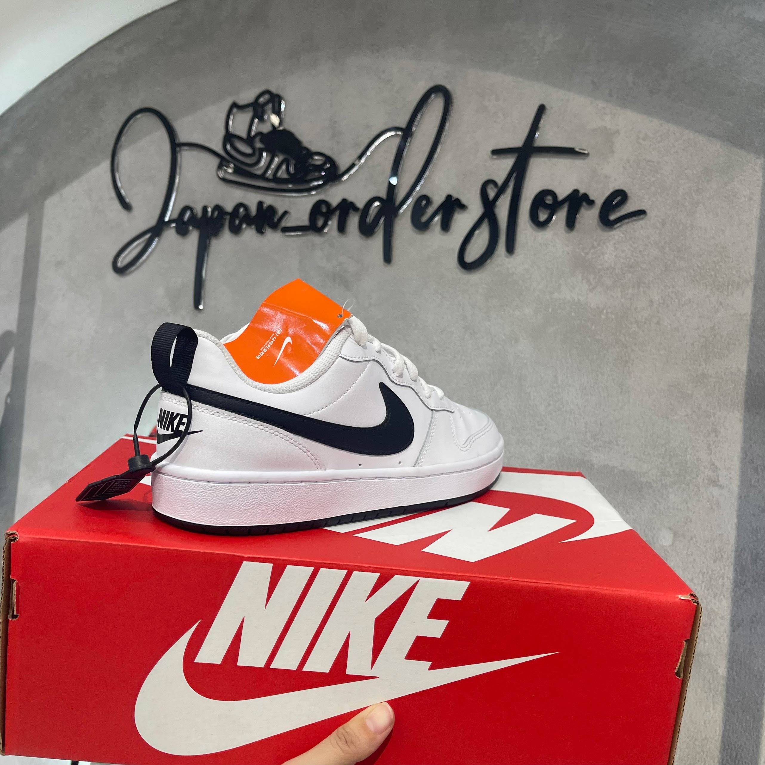 nike court borough low 2 blå