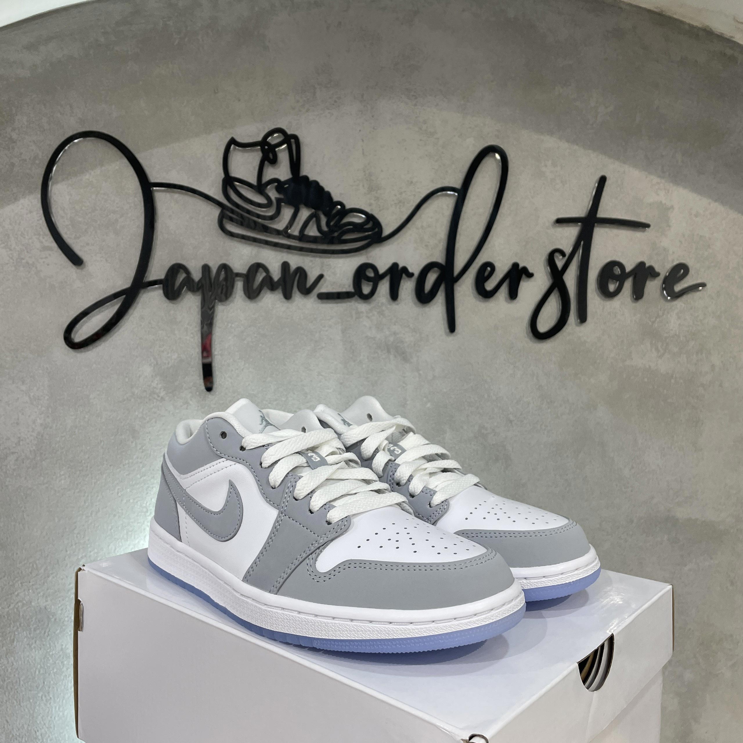 Giày Nike Air Jordan 1 Low White Wolf Grey DC0774-105