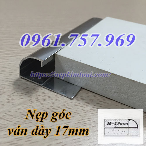 Nẹp bo tròn tấm ván 17mm