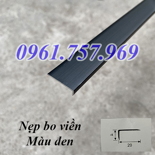 Nẹp bo viền màu đen