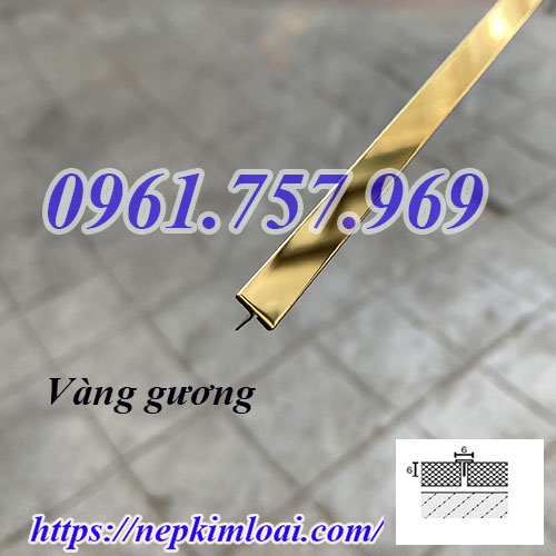 Nẹp T6 vàng gương