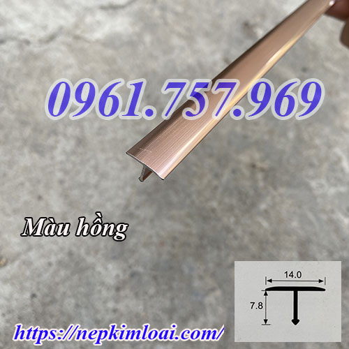 Nẹp chữ T màu hồng