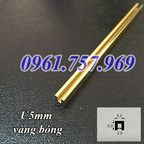 nẹp chữ U5mm