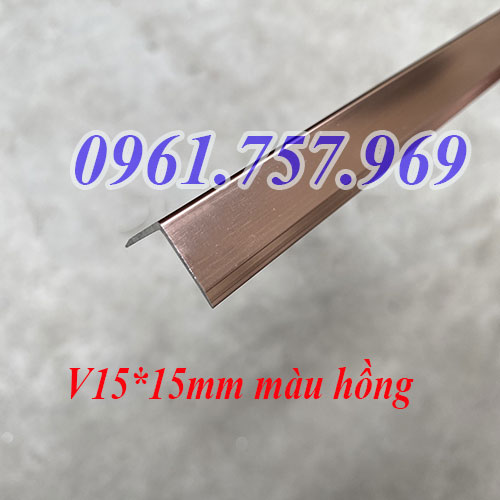 Nẹp chữ V15 màu hồng