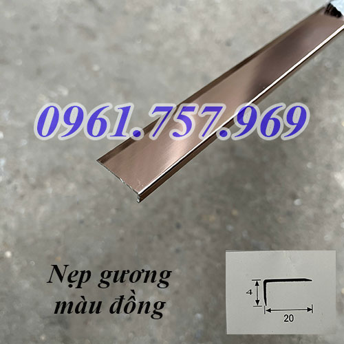 Nẹp gương màu đồng