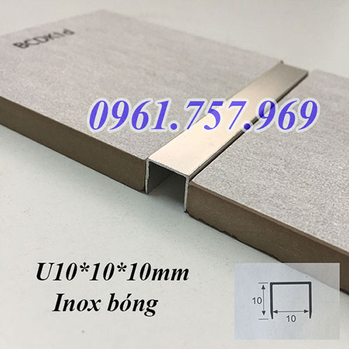 Nẹp inox chữ u10mm