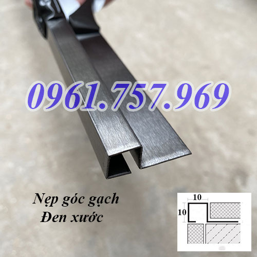 Nẹp inox ốp góc gạch bo vuông